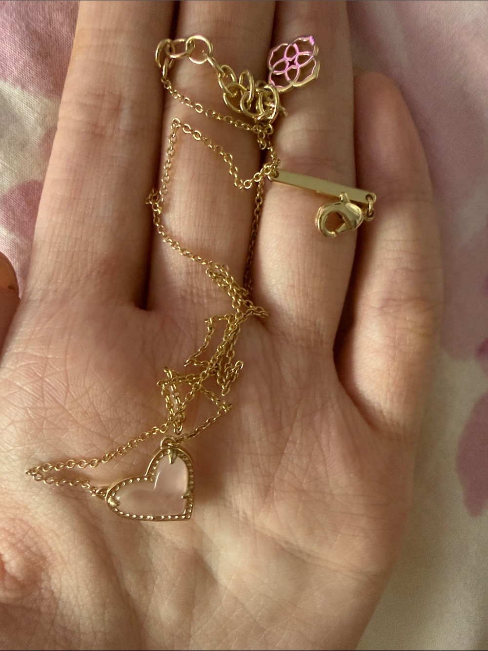 Kendra Scott Gold Heart Outline Necklace